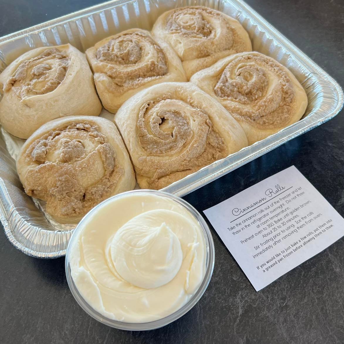 Take & Bake Cinnamon Rolls (1/2 dozen) Sweets by