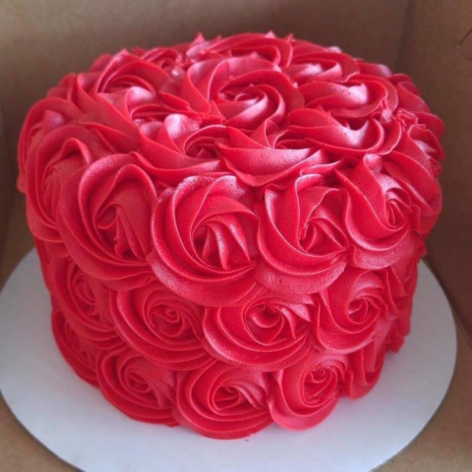 Buttercream Rose Flower Cake Tutorial - Cakes by Lynz